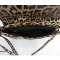 029NSK-BROWN LEOPARD VEGAN LEATHER CROSSBODY BAG